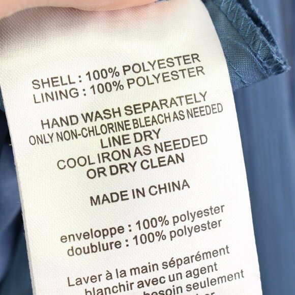 Vera Wang‎ White V-Neck Mesh Back Bridesmaid Dress in Steel Blue Size 4 - Picture 12 of 13